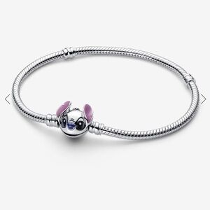 NEW Pandora Disney Stitch Snake Chain Bracelet Sterling silver